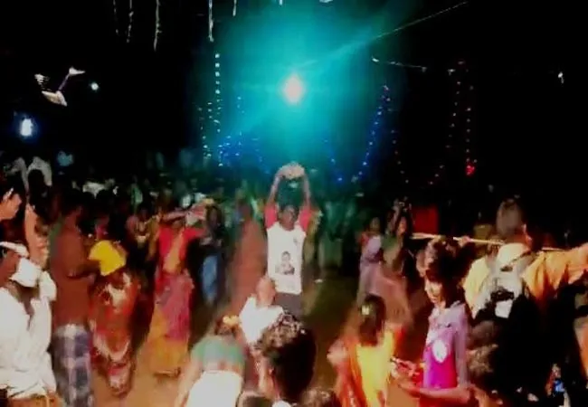 school annual day students dance peoples in pudukkottai district 